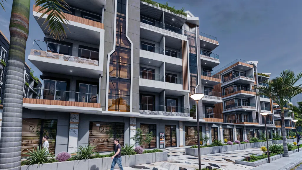 Mark Resort modern frontage in Al Kawthar Hurghada